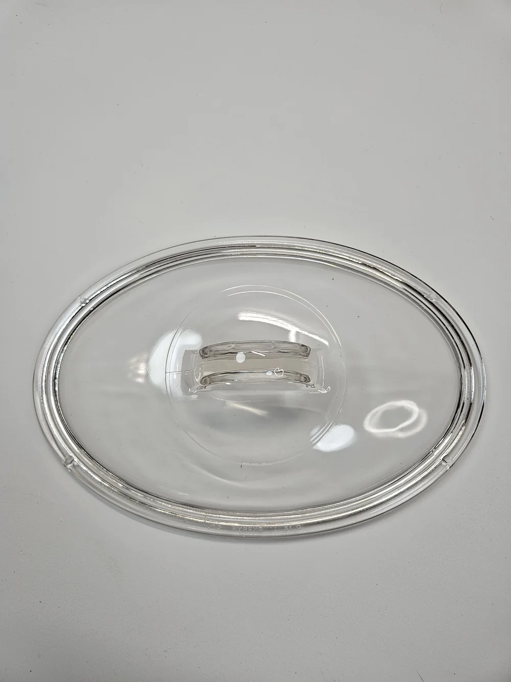Vintage Pyrex L-31-C Clear Glass Replacement Lid Oval Casserole Corning Ware